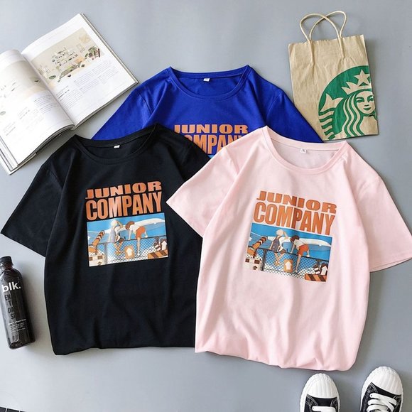 2021 summer all-match T-shirt loose version - Picture 1 of 5